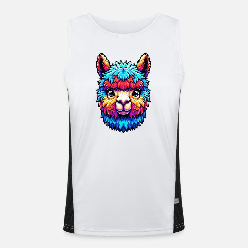 Alpaka Funktionelles Kontrast-Tank Top für Männer 