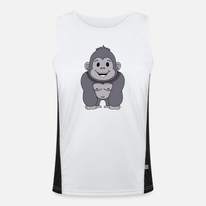 Gorilla Monkey Men's Functional Contrast Tank Top 