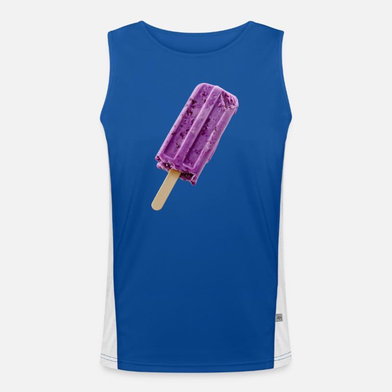 Lila Eis am Stil Funktionelles Kontrast-Tank Top für Männer 