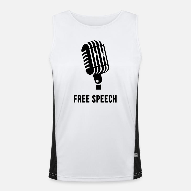Liberté d'expression Débardeur respirant contrasté Homme 