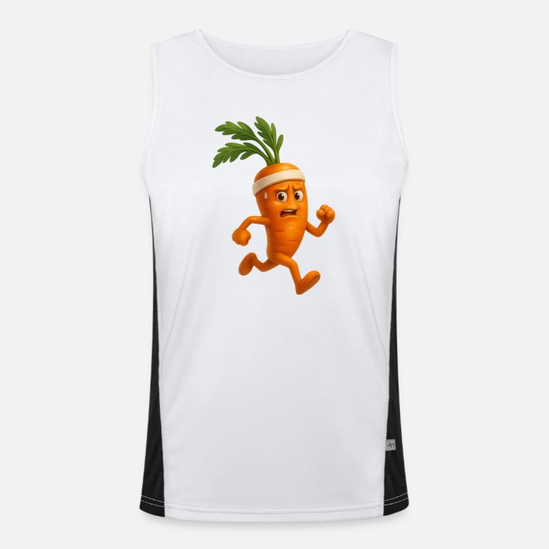 Jogging Karotten  Funktionelles Kontrast-Tank Top für Männer 
