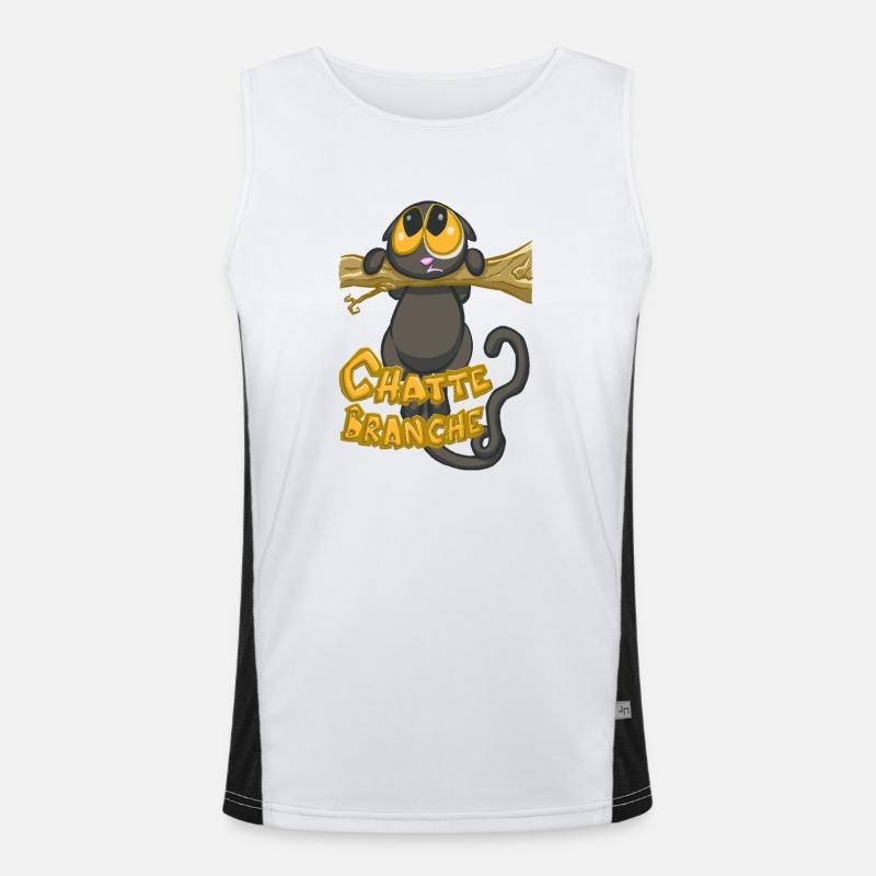 chatte branche ? Débardeur respirant contrasté Homme 