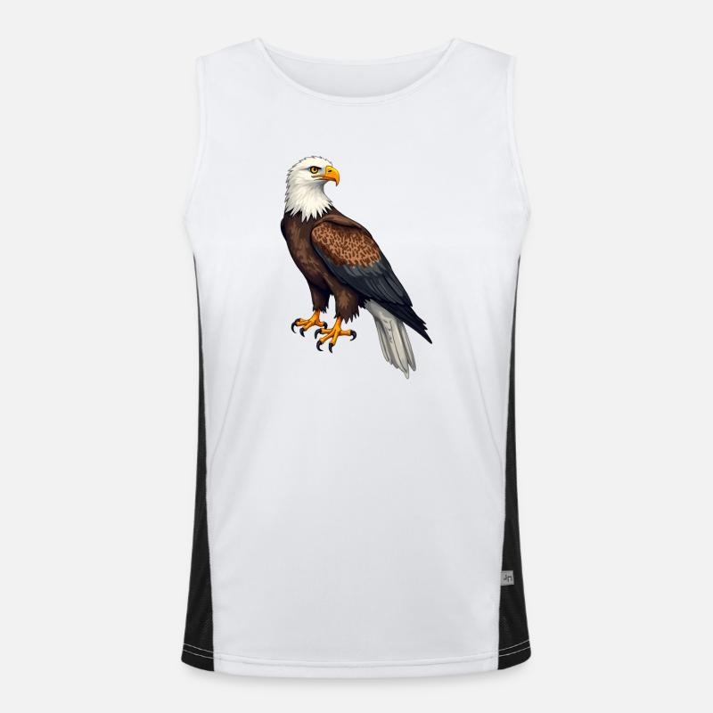 Bald eagle Men's Functional Contrast Tank Top 