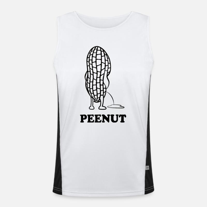 PeeNut - a peanut needs to pee, pun Men's Functional Contrast Tank Top 
