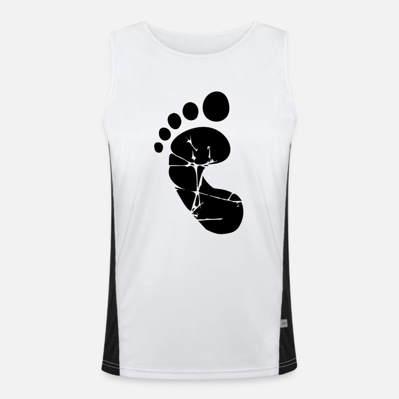 Petit pied de bébé Débardeur respirant contrasté Homme 