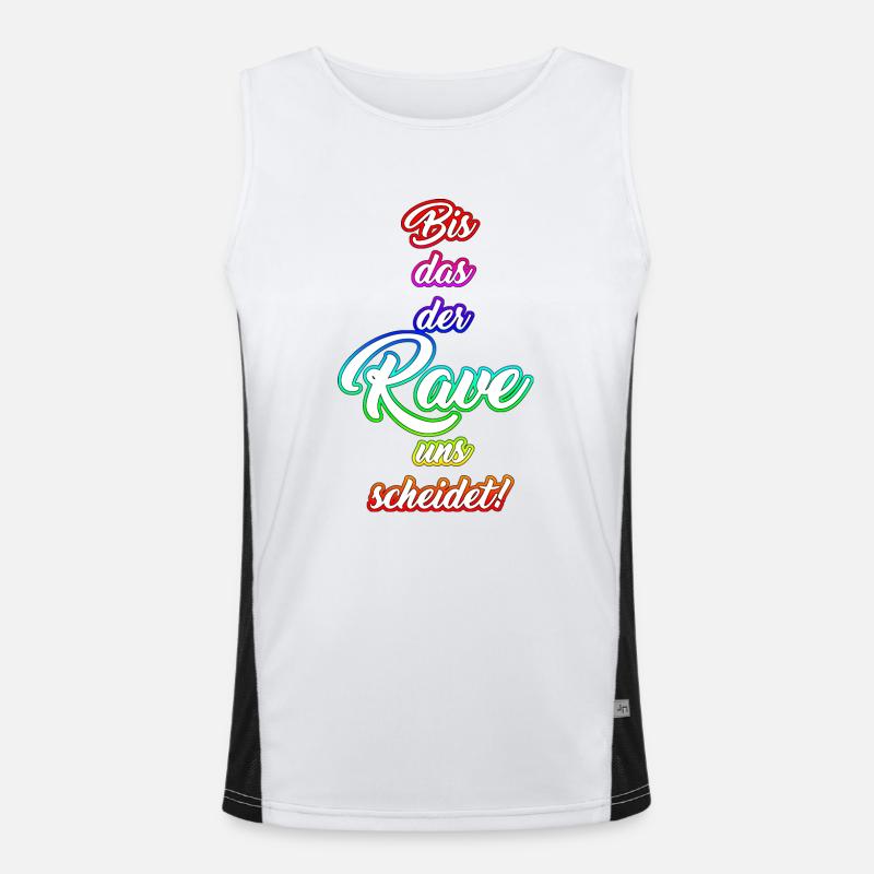 Bis das der Rave uns scheidet! Funktionelles Kontrast-Tank Top für Männer 
