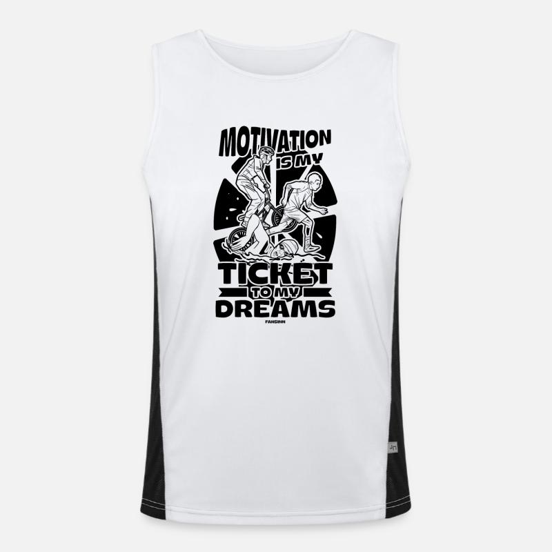 Motivation Funktionelles Kontrast-Tank Top für Männer 