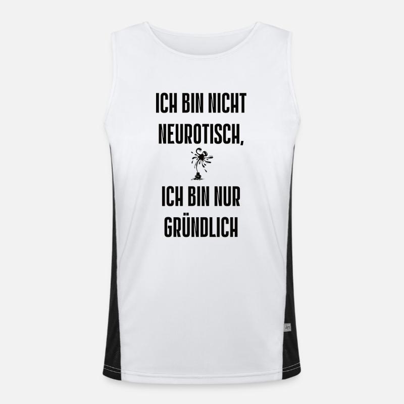 Spruch 10 Funktionelles Kontrast-Tank Top für Männer 
