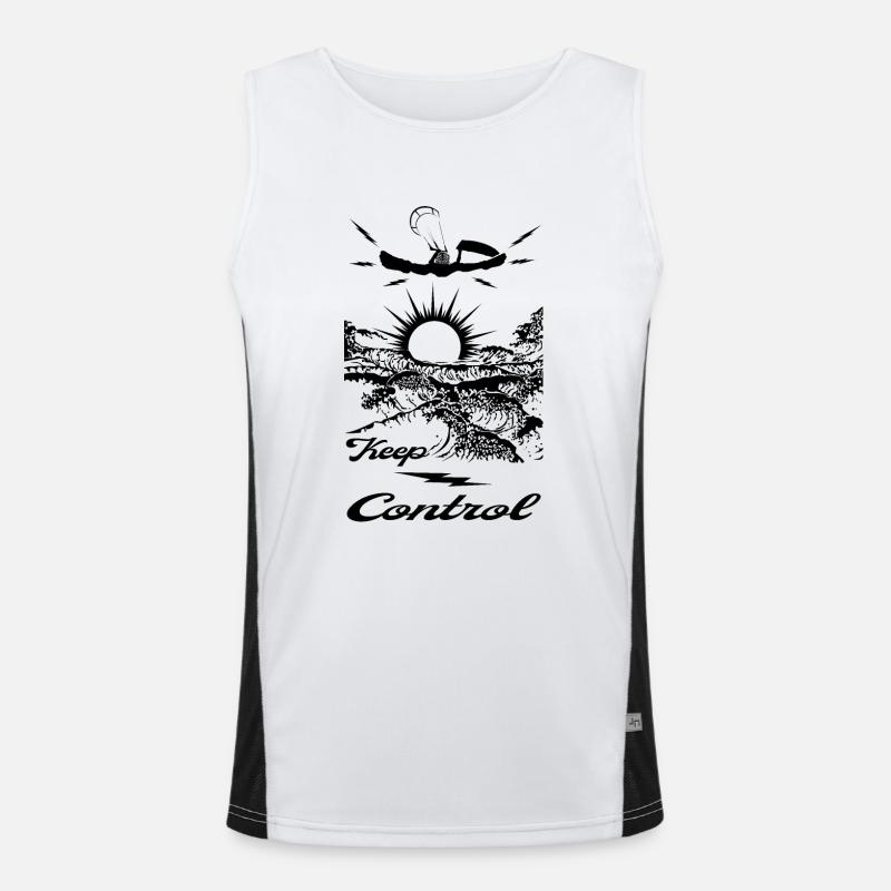 KEEP CONTROL Kiter Funktionelles Kontrast-Tank Top für Männer 