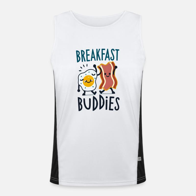 Breakfast Buddies Men's Functional Contrast Tank Top 