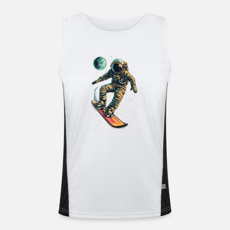 Zero Gravity Snowboarden Funktionelles Kontrast-Tank Top für Männer 