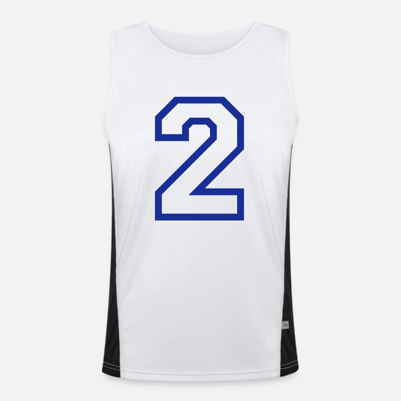 DIE NUMMER ZWEI, 2 Funktionelles Kontrast-Tank Top für Männer 