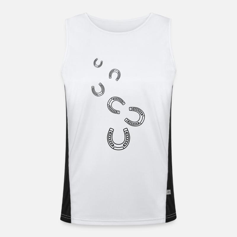 Horseshoe Icon Men's Functional Contrast Tank Top 