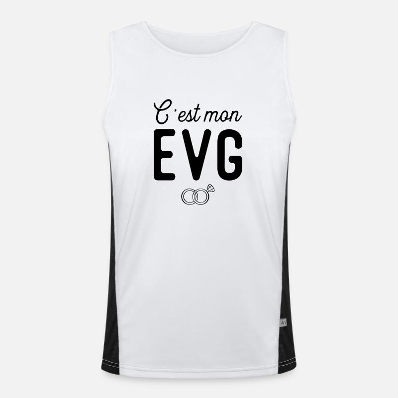 C'est mon evg mariage Débardeur respirant contrasté Homme 