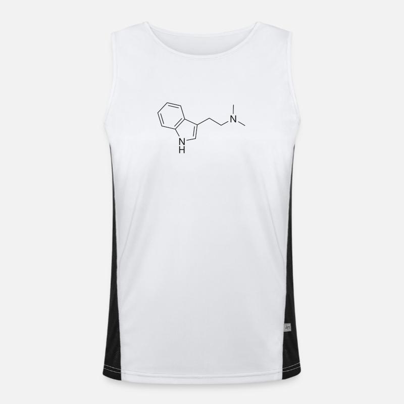 Molécule DMT - noir Débardeur respirant contrasté Homme 