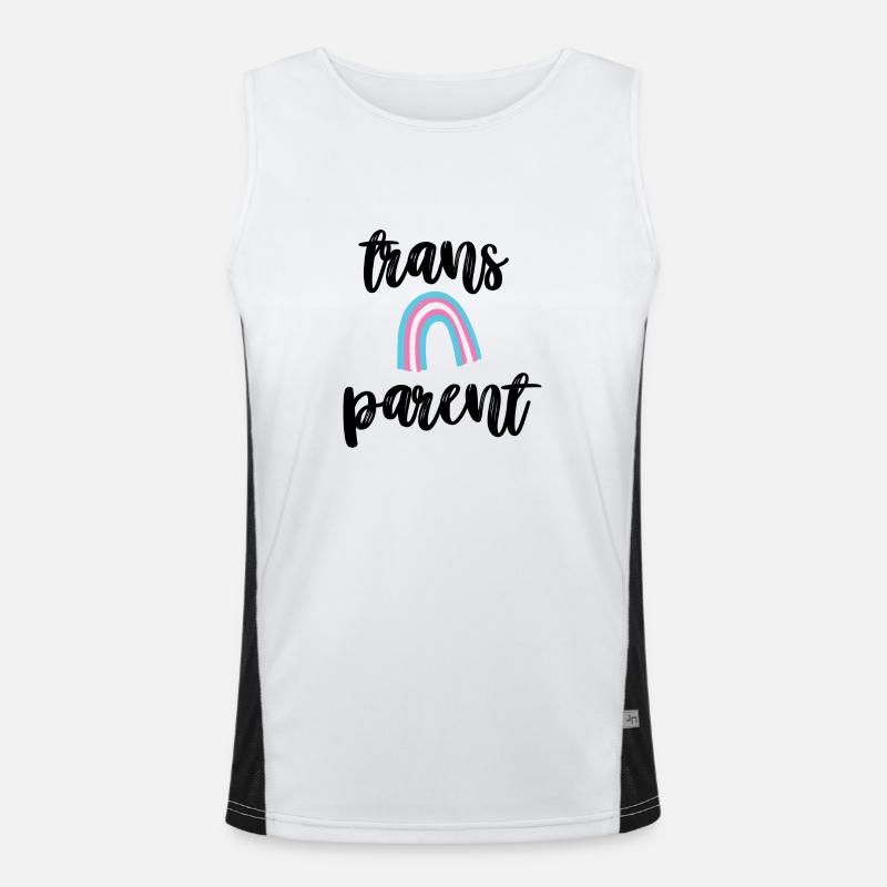 trans parent Funktionelles Kontrast-Tank Top für Männer 