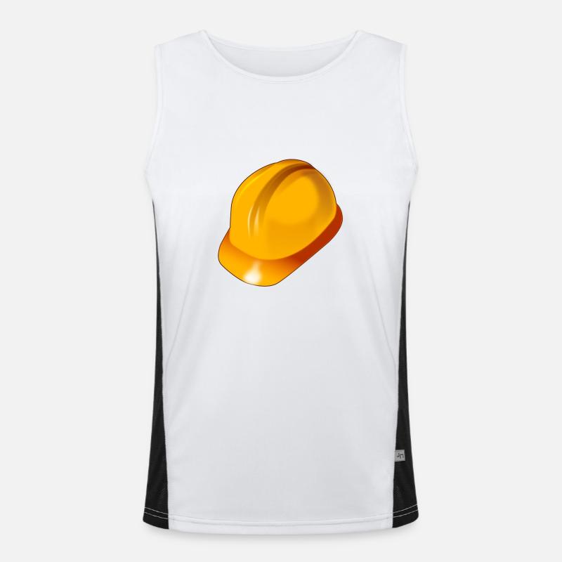 Schutzhelm Funktionelles Kontrast-Tank Top für Männer 