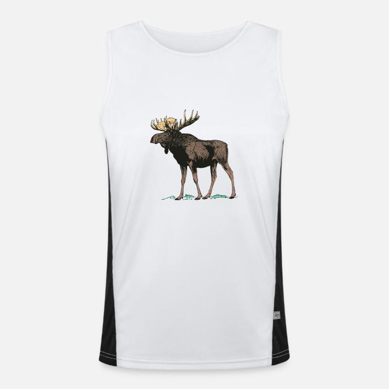 Moose antler Men's Functional Contrast Tank Top 