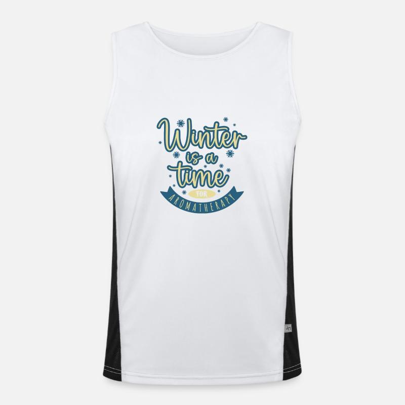 Winter Is a Time for Aromatherapy Men's Functional Contrast Tank Top 