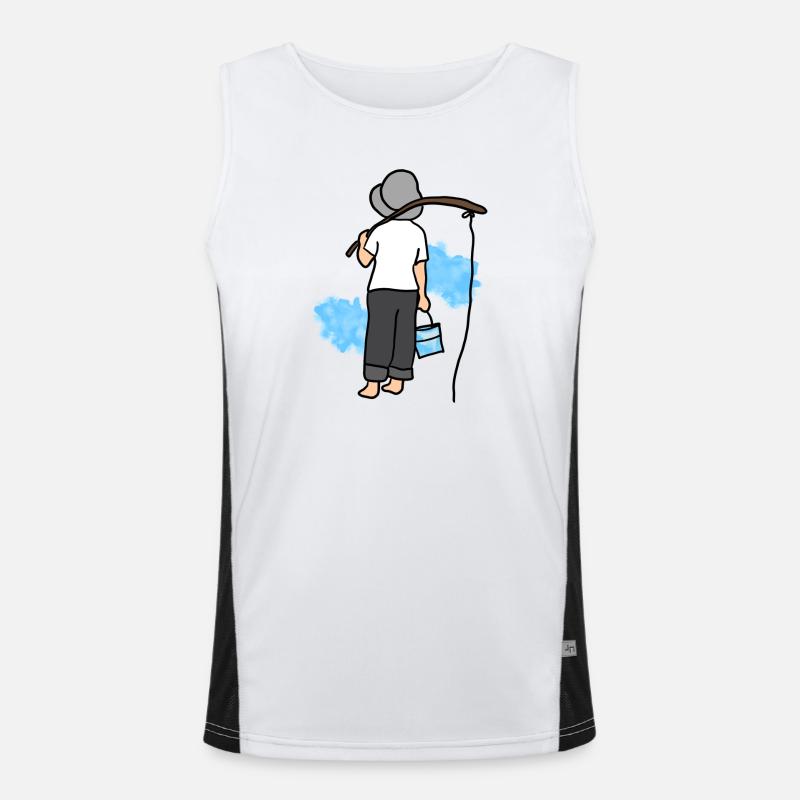 Fischer Junge Funktionelles Kontrast-Tank Top für Männer 