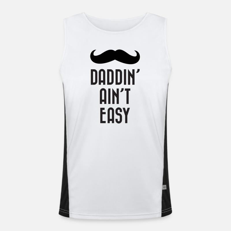 Papa ist nicht einfach Funktionelles Kontrast-Tank Top für Männer 