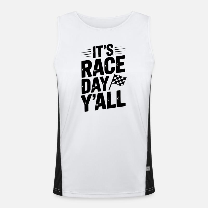 It’s Race Day Y’all Men's Functional Contrast Tank Top 