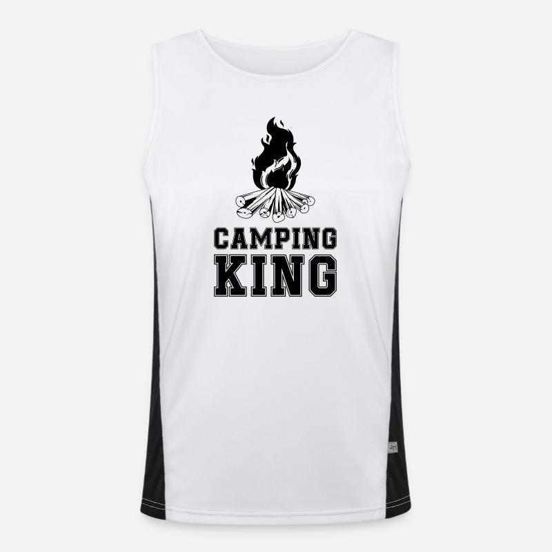 Camping King Feu de camp Débardeur respirant contrasté Homme 