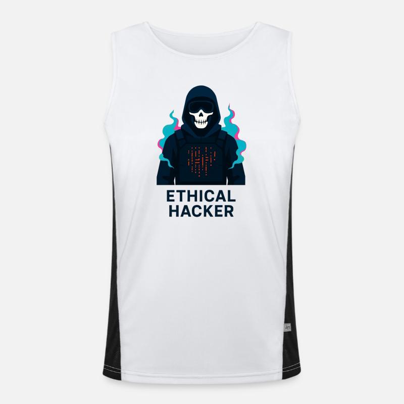 Ethischer Hacker – Cybersicherheit Funktionelles Kontrast-Tank Top für Männer 