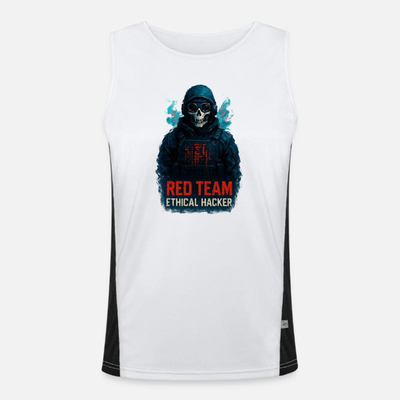 RED TEAM Ethischer Hacker Funktionelles Kontrast-Tank Top für Männer 
