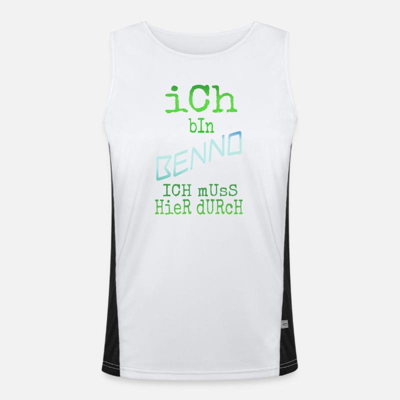 Benno as a first name Men's Functional Contrast Tank Top 