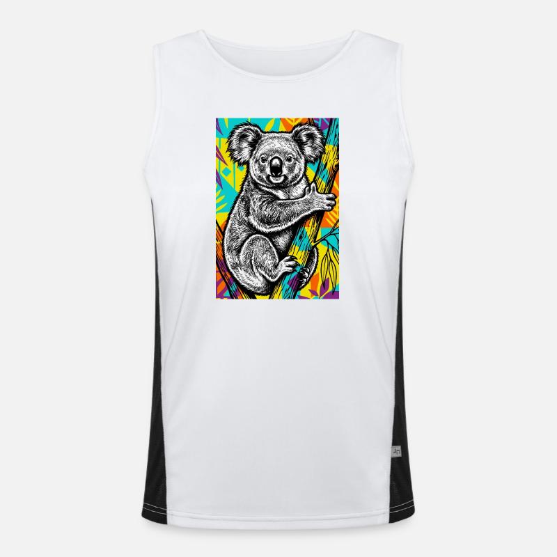 Koala Funktionelles Kontrast-Tank Top für Männer 