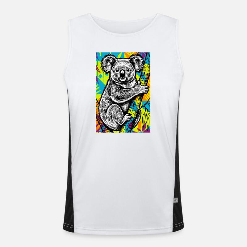 Koala Funktionelles Kontrast-Tank Top für Männer 