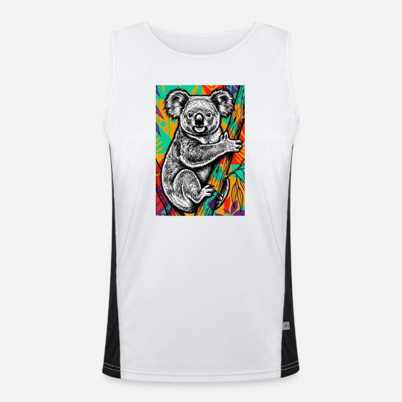 Koala Funktionelles Kontrast-Tank Top für Männer 
