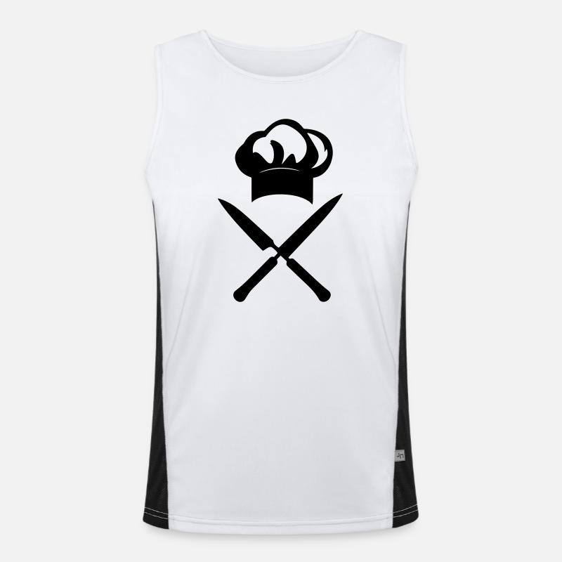 T-shirt Cuisine Chef - Cooking Master Icon Men's Functional Contrast Tank Top 