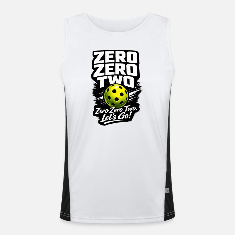 Zero Zero Two – Let's Go Ball - Men's Functional Contrast Tank Top - white/black