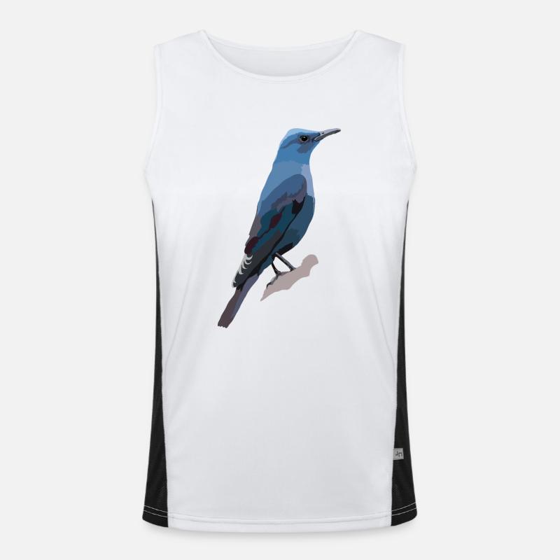 Blaumerle Funktionelles Kontrast-Tank Top für Männer 