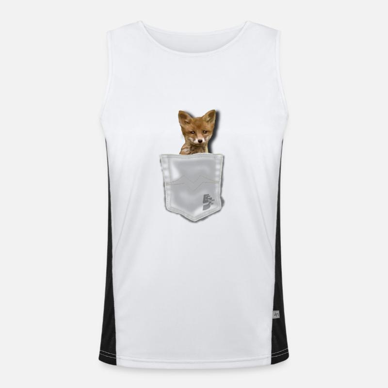 pocket fox by customstyle Débardeur respirant contrasté Homme 