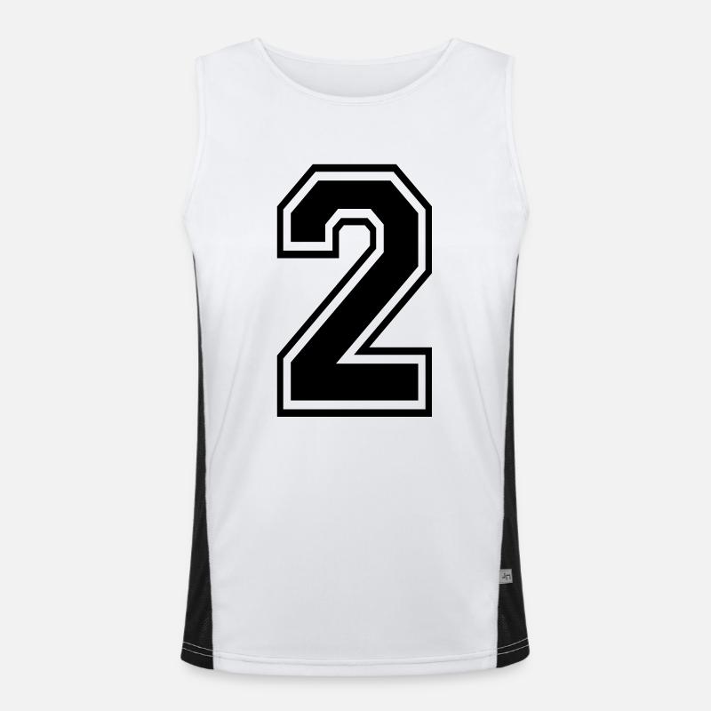 2 Funktionelles Kontrast-Tank Top für Männer 