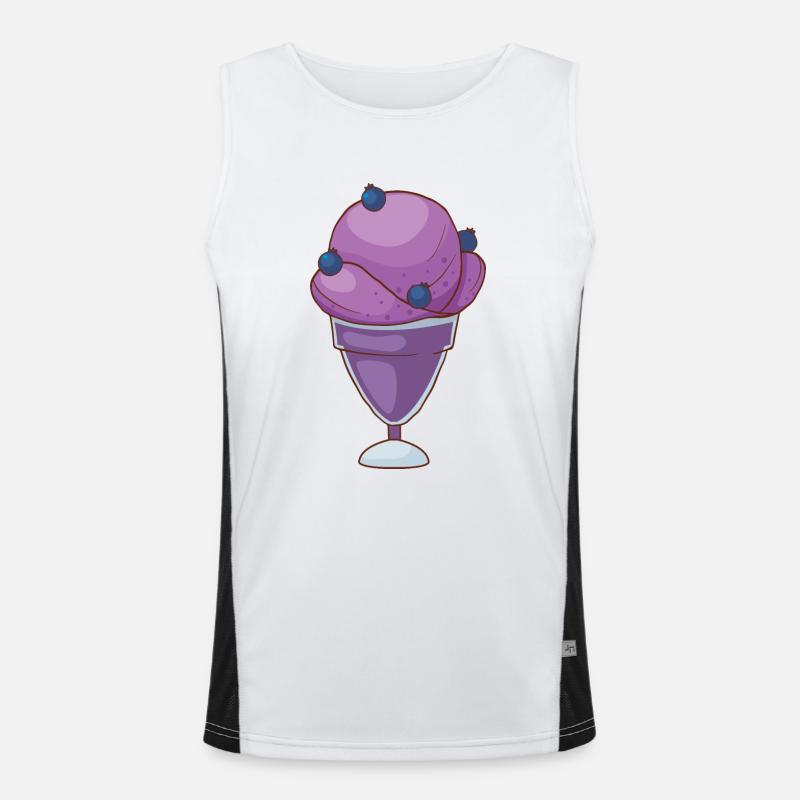 Eis Speiseeis Eiskrem Eiscreme Kugeleis Eisbecher Funktionelles Kontrast-Tank Top für Männer 