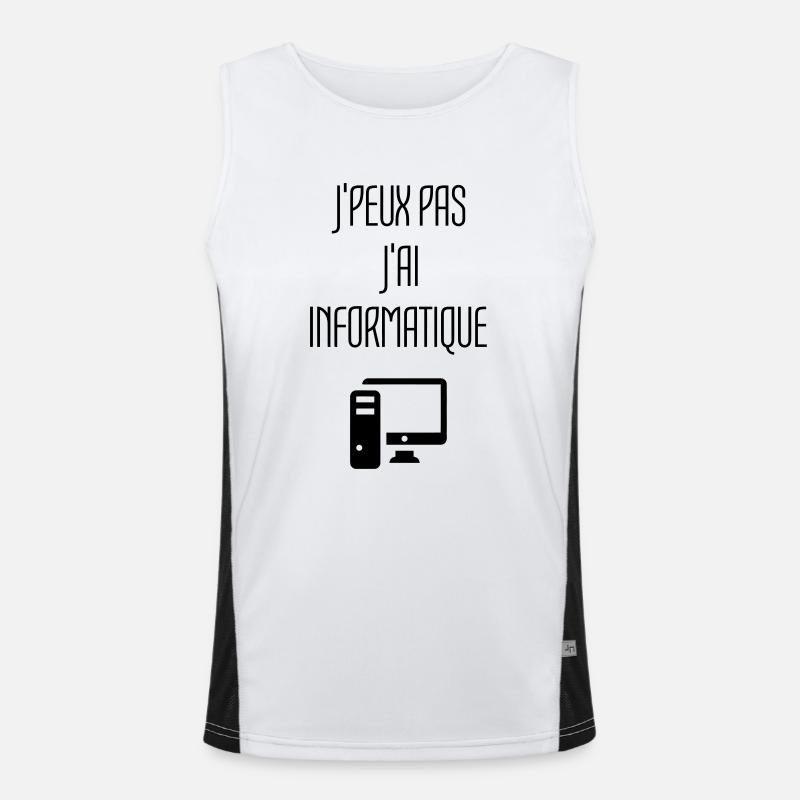 informatique / informaticien / ordinateur / geek Débardeur respirant contrasté Homme 