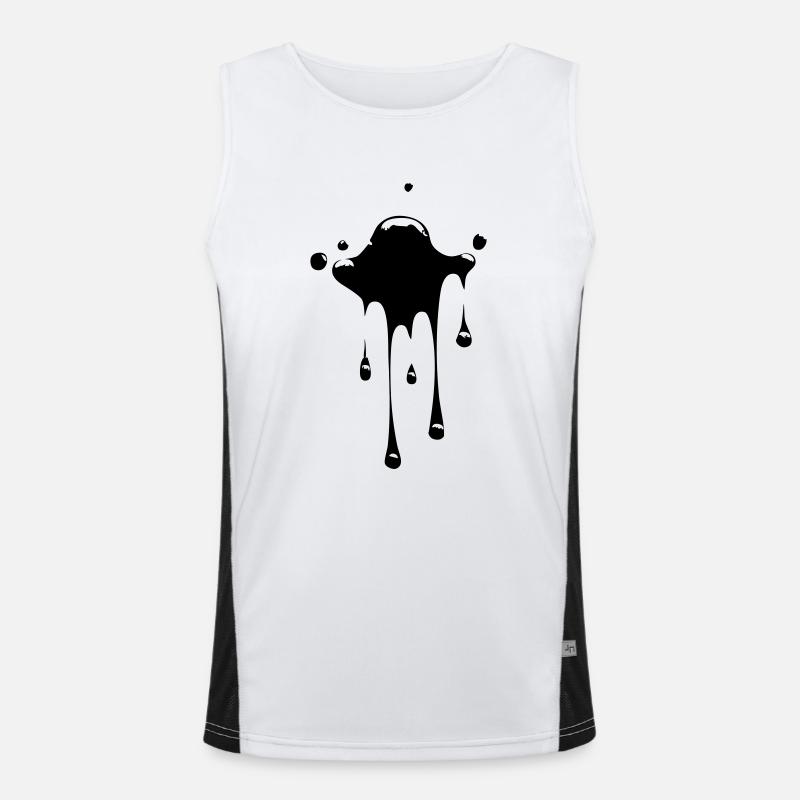 fleck_klecks Funktionelles Kontrast-Tank Top für Männer 