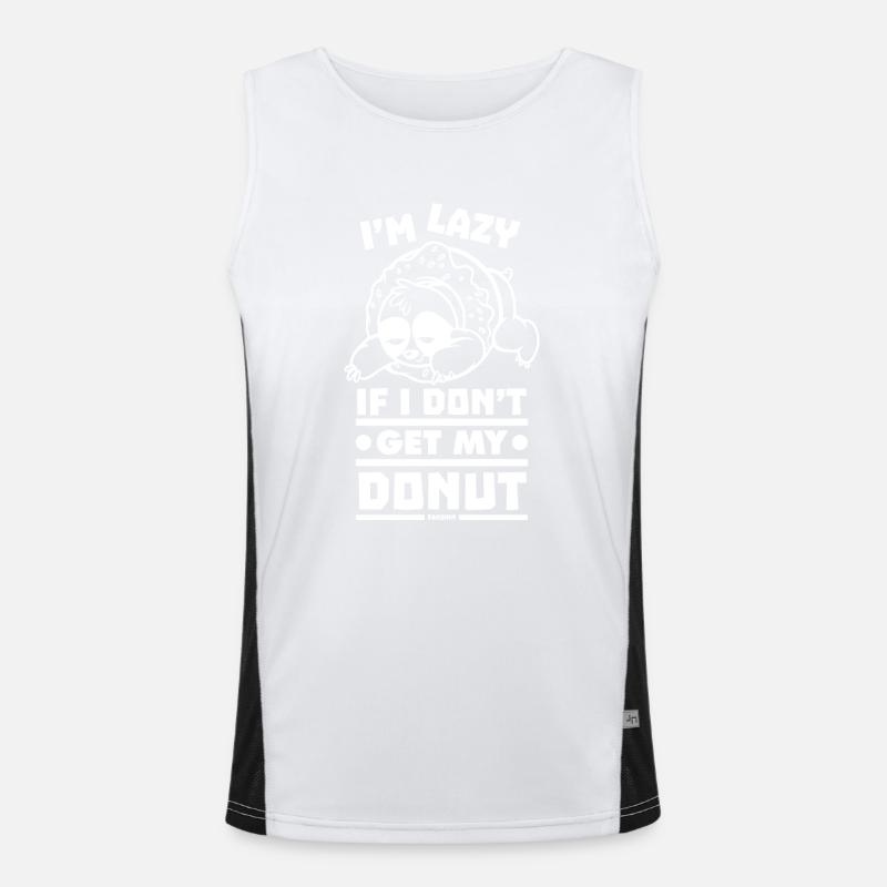 Donut Funktionelles Kontrast-Tank Top für Männer 