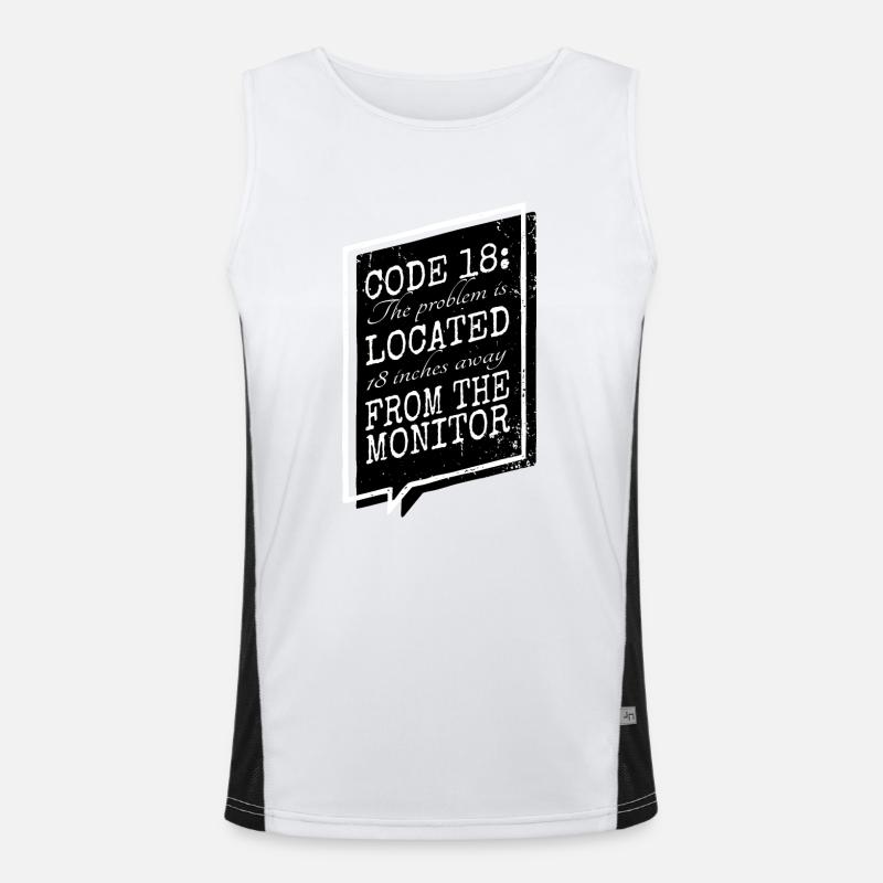 statement gift idea bio hack bday present idea Funktionelles Kontrast-Tank Top für Männer 