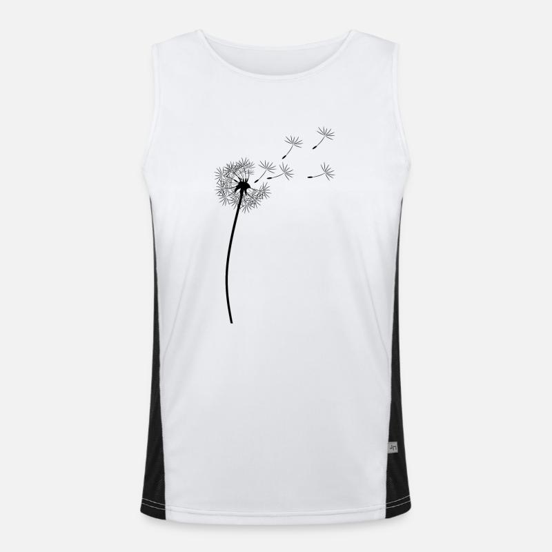 Löwenzahn Funktionelles Kontrast-Tank Top für Männer 