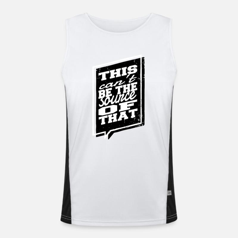 programming computer scientist humor informatics Funktionelles Kontrast-Tank Top für Männer 