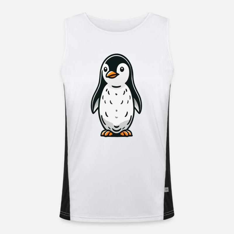 pinguin Funktionelles Kontrast-Tank Top für Männer 