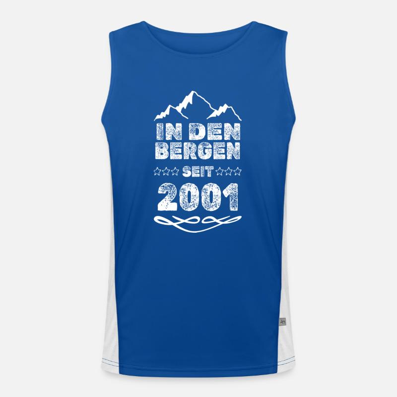 Bergsteiger 2001 Funktionelles Kontrast-Tank Top für Männer 