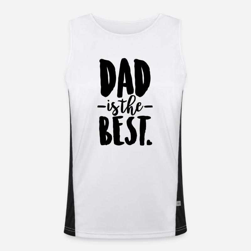 Dad is the best Débardeur respirant contrasté Homme 