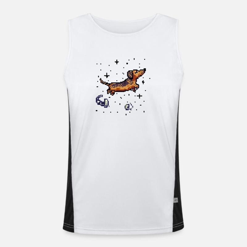 teckel Débardeur respirant contrasté Homme 