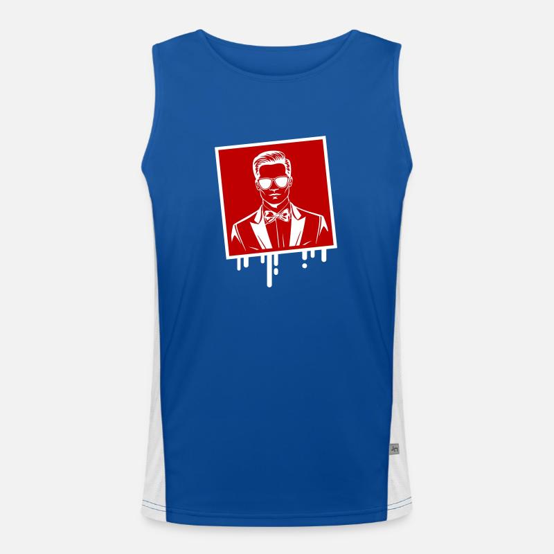Groom Wedding Bachelor Party Men's Functional Contrast Tank Top 
